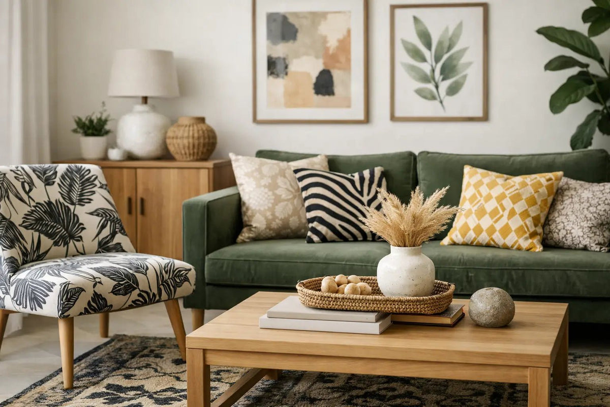 How to Match Prints With Furniture at Home - CJL Captures